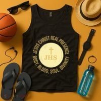 Eucharist Jesus Christ Presence Body Blood Soul Divinity Tank Top thumb 4