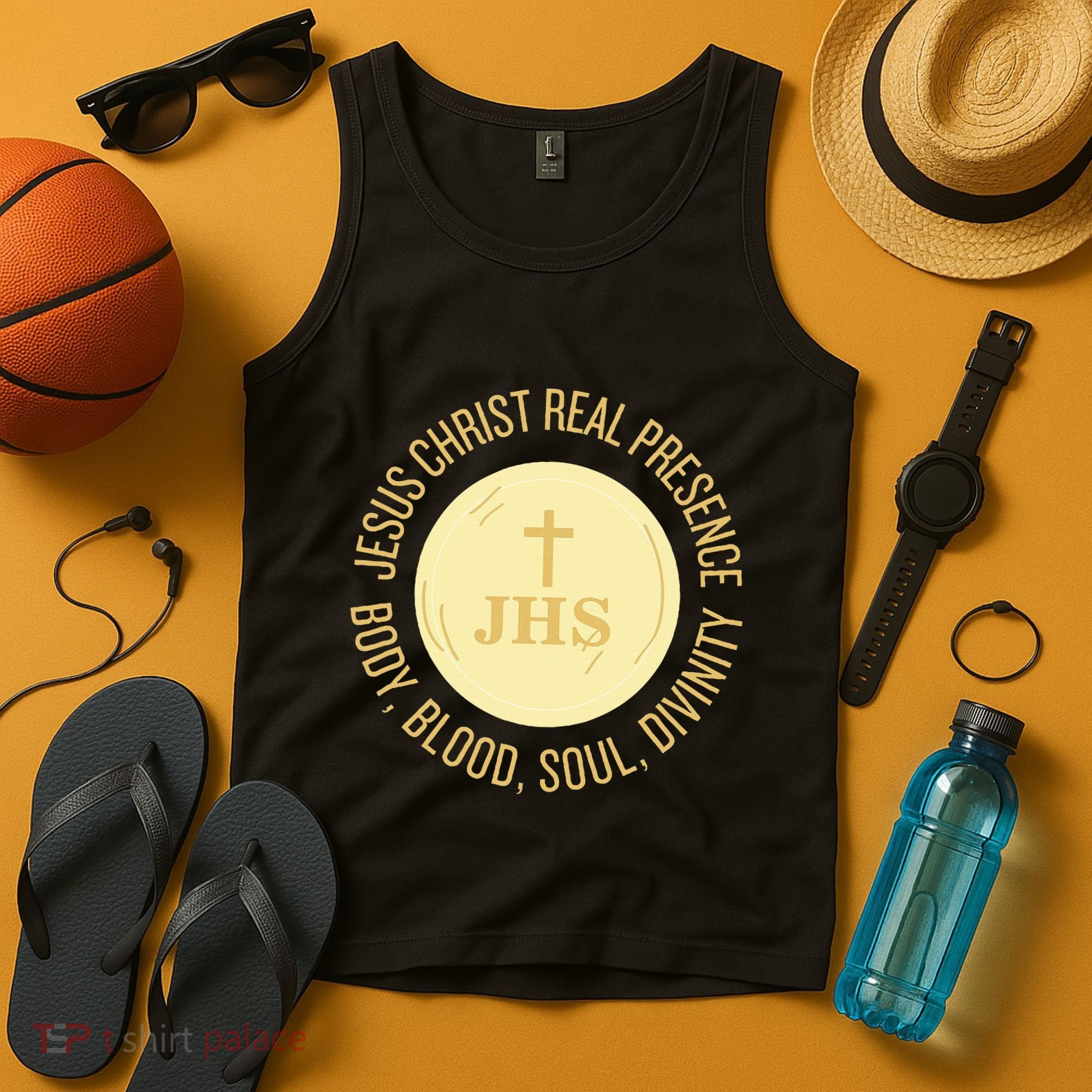 Eucharist Jesus Christ Presence Body Blood Soul Divinity Tank Top