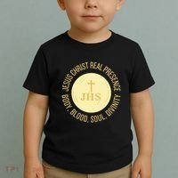 Eucharist Jesus Christ Presence Body Blood Soul Divinity Toddler T-Shirt thumb 2