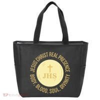 Eucharist Jesus Christ Presence Body Blood Soul Divinity Tote Bag thumb 0