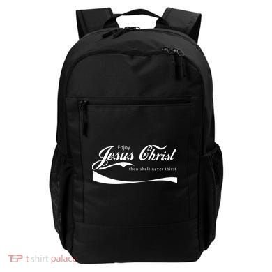 Enjoy Jesus Christ Thou Shalt Never Thirst Backpack