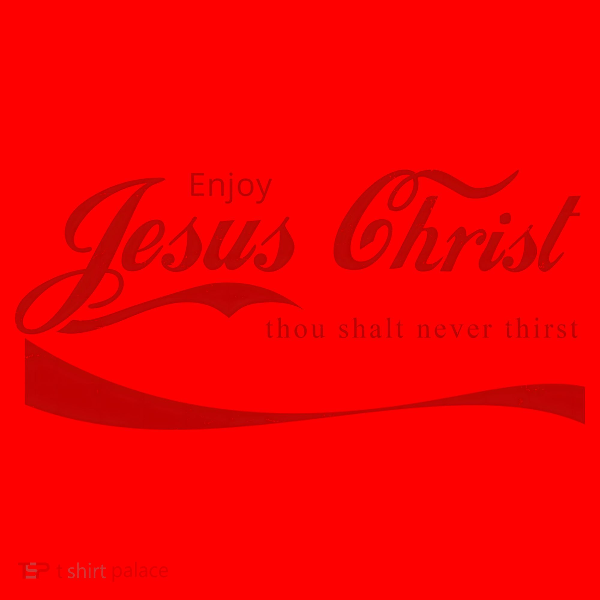 Enjoy Jesus Christ Thou Shalt Never Thirst Santa Hat