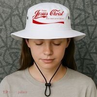 Enjoy Jesus Christ Thou Shalt Never Thirst Bucket Hat thumb 3