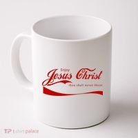 Enjoy Jesus Christ Thou Shalt Never Thirst Coffee Mug thumb 0