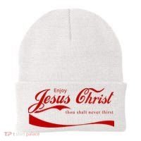 Enjoy Jesus Christ Thou Shalt Never Thirst Beanie thumb 0