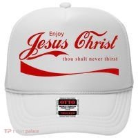 Enjoy Jesus Christ Thou Shalt Never Thirst Hat thumb 0
