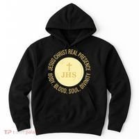 Eucharist Jesus Christ Presence Body Blood Soul Divinity Hoodie thumb 0