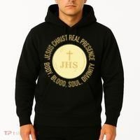 Eucharist Jesus Christ Presence Body Blood Soul Divinity Hoodie thumb 2