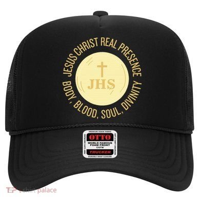 Eucharist Jesus Christ Presence Body Blood Soul Divinity Hat