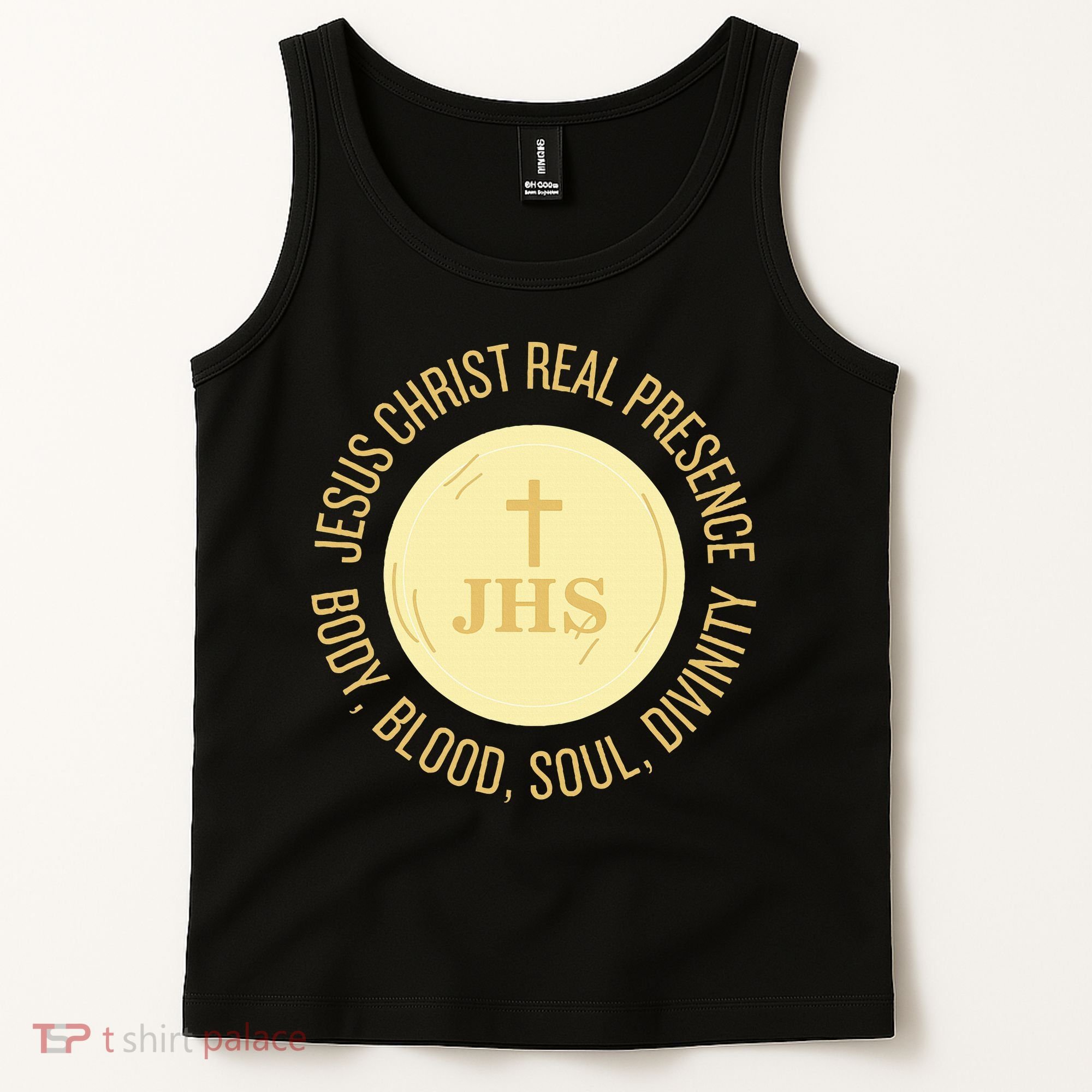 Eucharist Jesus Christ Presence Body Blood Soul Divinity Tank Top