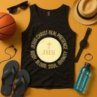 Eucharist Jesus Christ Presence Body Blood Soul Divinity Tank Top thumb 4