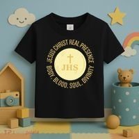 Eucharist Jesus Christ Presence Body Blood Soul Divinity Toddler T-Shirt thumb 3