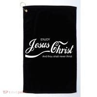 Enjoy Jesus Christ Golf Towel thumb 0