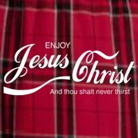 Enjoy Jesus Christ Men's Flannel Plaid Pajama Pants thumb 2