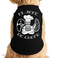 El Jefe De Chefe Funny Mexican Dad Boss Latino Doggie Tank thumb 0