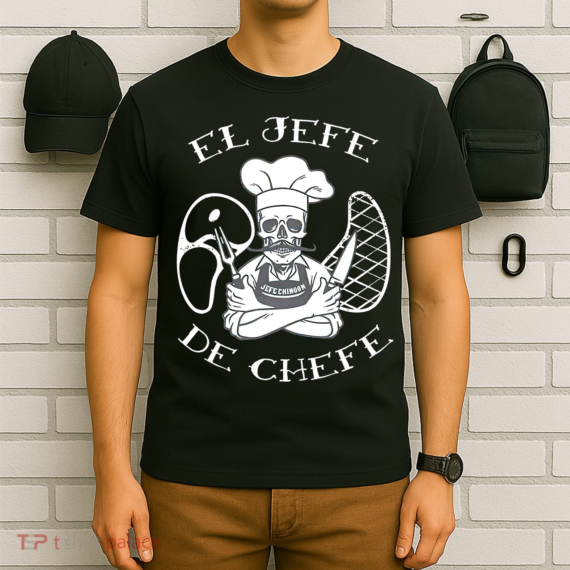 El Jefe De Chefe Funny Mexican Dad Boss Latino T-Shirt