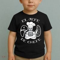 El Jefe De Chefe Funny Mexican Dad Boss Latino Toddler T-Shirt thumb 2