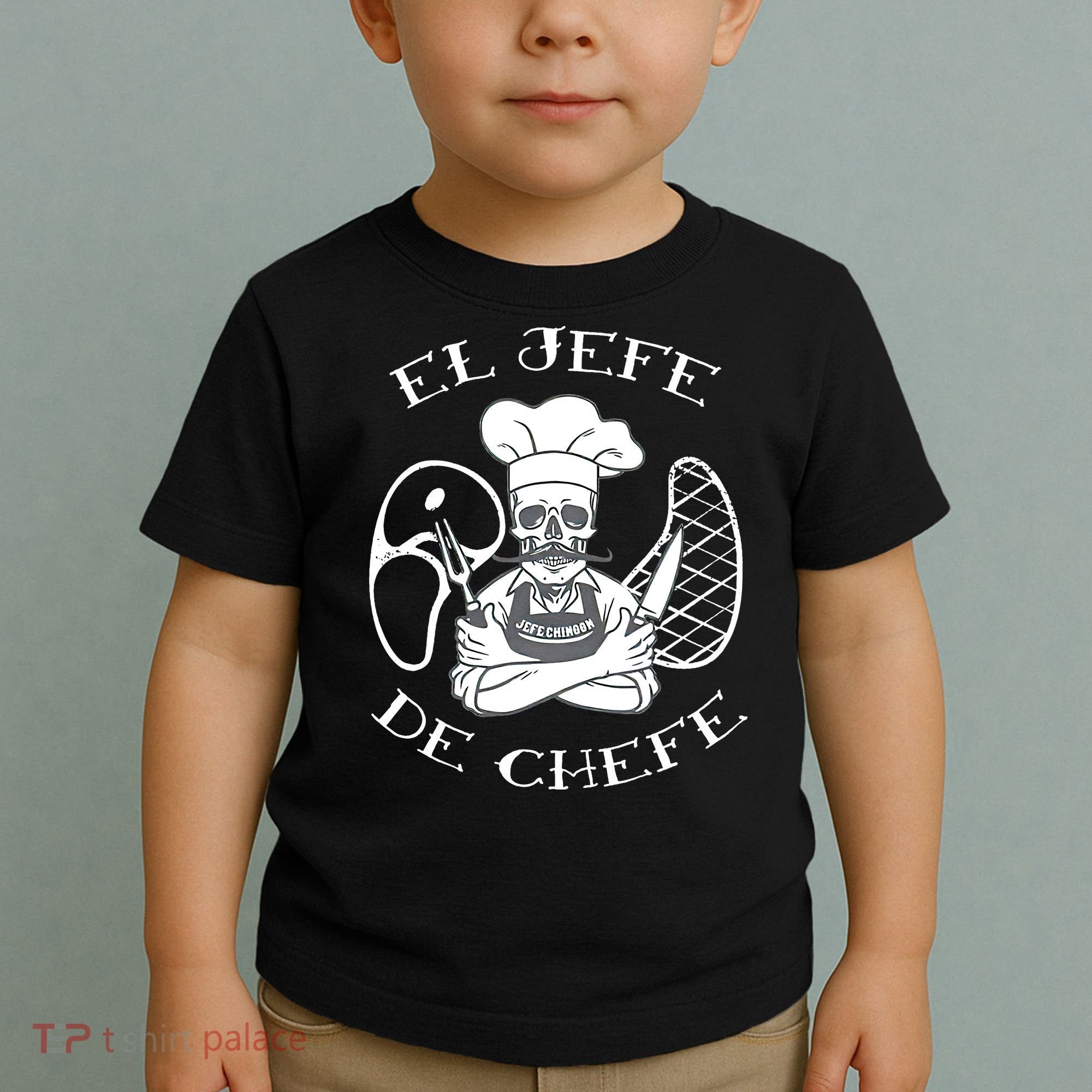 El Jefe De Chefe Funny Mexican Dad Boss Latino Toddler T-Shirt
