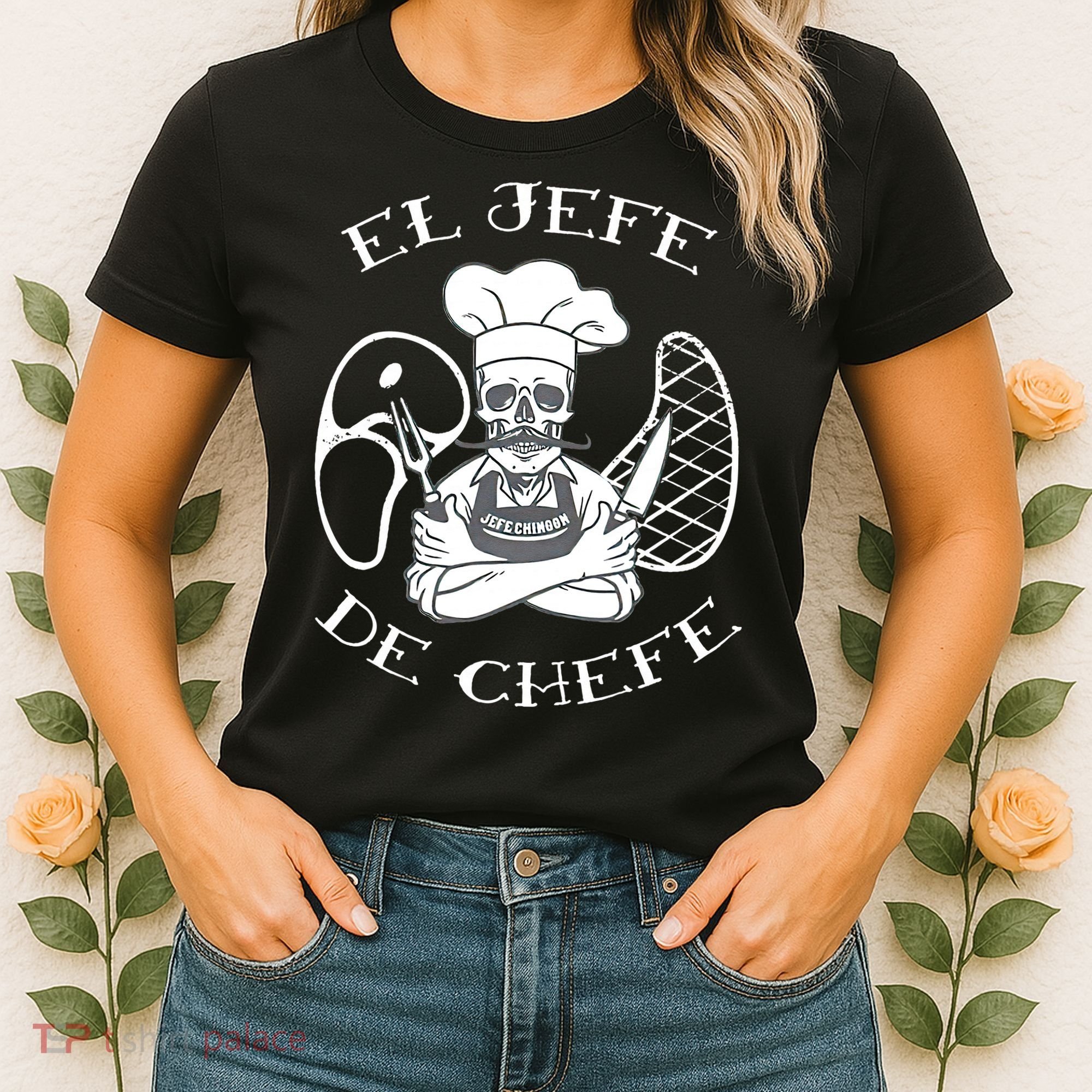 El Jefe De Chefe Funny Mexican Dad Boss Latino Women's T-Shirt
