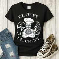 El Jefe De Chefe Funny Mexican Dad Boss Latino Women's T-Shirt thumb 3