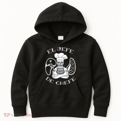 El Jefe De Chefe Funny Mexican Dad Boss Latino Kids Hoodie
