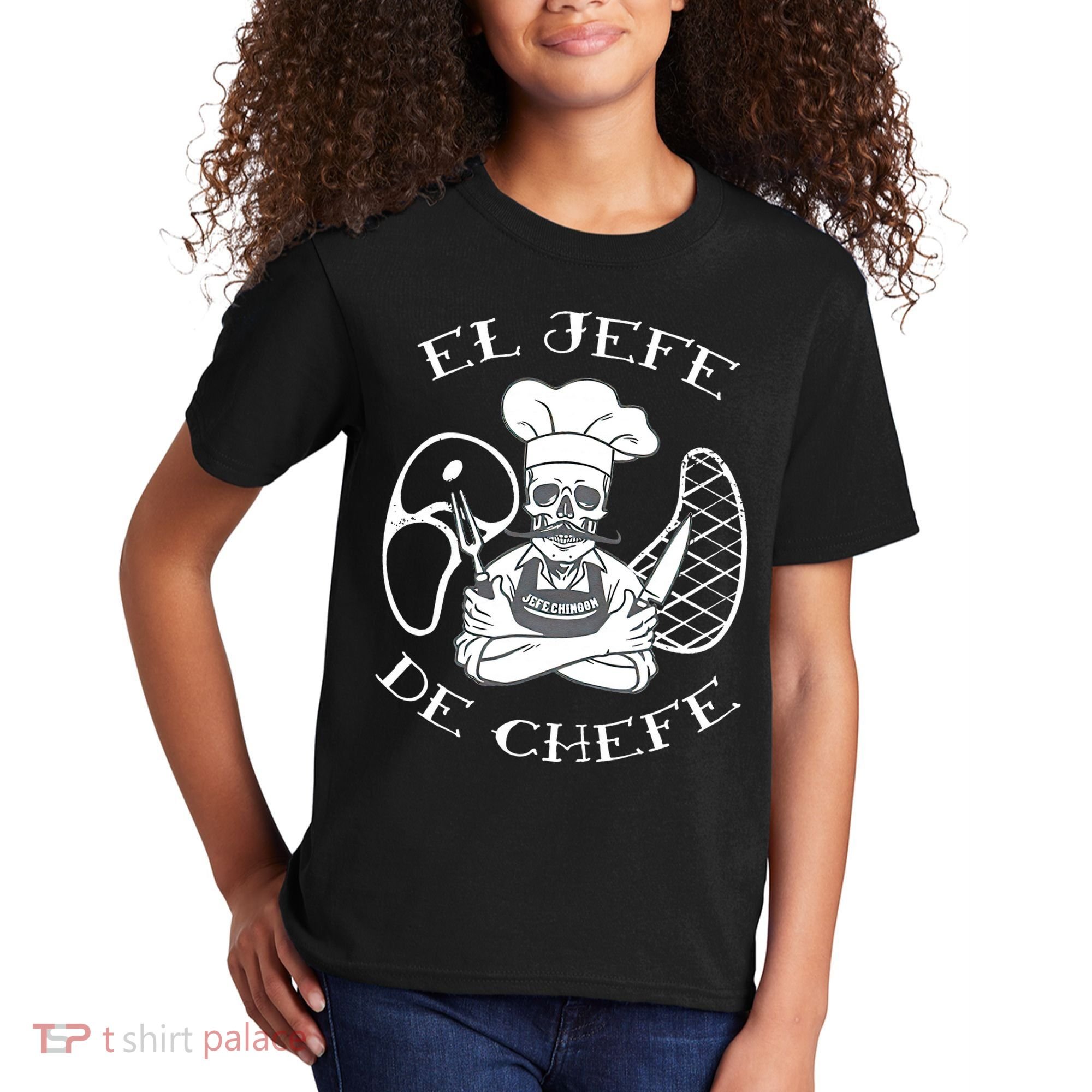 El Jefe De Chefe Funny Mexican Dad Boss Latino Kids T-Shirt