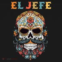 El Jefe Funny Skull Mexican Boss Spanish Dia De Los Muertos Baby Bodysuit thumb 2
