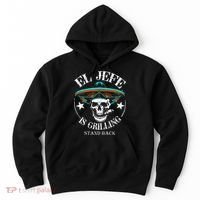 El Jefe Grilling Stand Back Funny Mexican Dad Playera Hoodie thumb 0