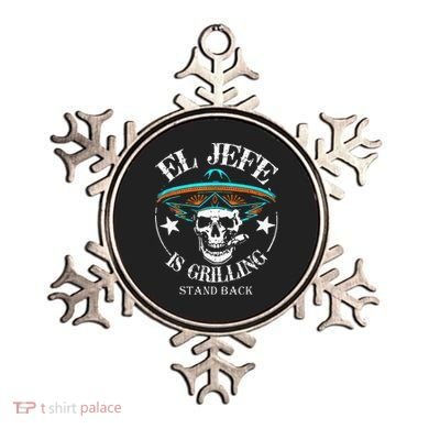 El Jefe Grilling Stand Back Funny Mexican Dad Playera Ornament