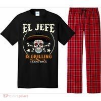 El Jefe Grilling Stand Back Funny Mexican Dad Playera Pajama Set thumb 0