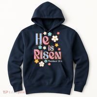 Easter Jesus He Is Risen Christian Faith Girl Hoodie thumb 0