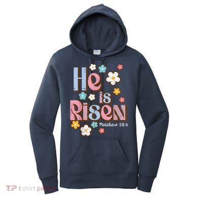 Easter Jesus He Is Risen Christian Faith Girl Women's Hoodie