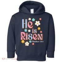 Easter Jesus He Is Risen Christian Faith Girl Toddler Hoodie thumb 0