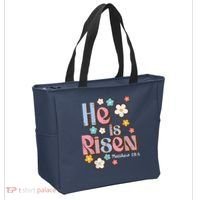 Easter Jesus He Is Risen Christian Faith Girl Tote Bag thumb 2