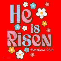 Easter Jesus He Is Risen Christian Faith Girl Santa Hat thumb 1
