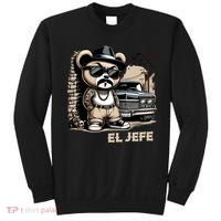 El Jefe Hip Hop Teddy Bear Lowrider Chicano Cholo Sweatshirt thumb 0
