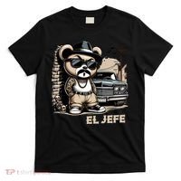 El Jefe Hip Hop Teddy Bear Lowrider Chicano Cholo T-Shirt thumb 0