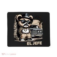 El Jefe Hip Hop Teddy Bear Lowrider Chicano Cholo Mousepad thumb 0
