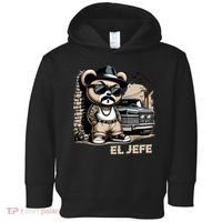 El Jefe Hip Hop Teddy Bear Lowrider Chicano Cholo Toddler Hoodie thumb 0