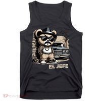 El Jefe Hip Hop Teddy Bear Lowrider Chicano Cholo Tank Top thumb 0