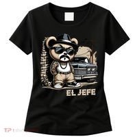 El Jefe Hip Hop Teddy Bear Lowrider Chicano Cholo Women's T-Shirt thumb 0