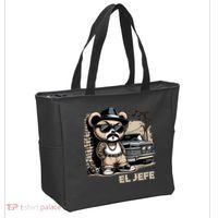 El Jefe Hip Hop Teddy Bear Lowrider Chicano Cholo Tote Bag thumb 2