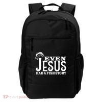 Even Jesus Had A Fish Story Backpack thumb 0