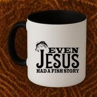 Even Jesus Had A Fish Story Coffee Mug thumb 2