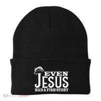 Even Jesus Had A Fish Story Beanie thumb 0