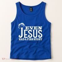 Even Jesus Had A Fish Story Tank Top thumb 2