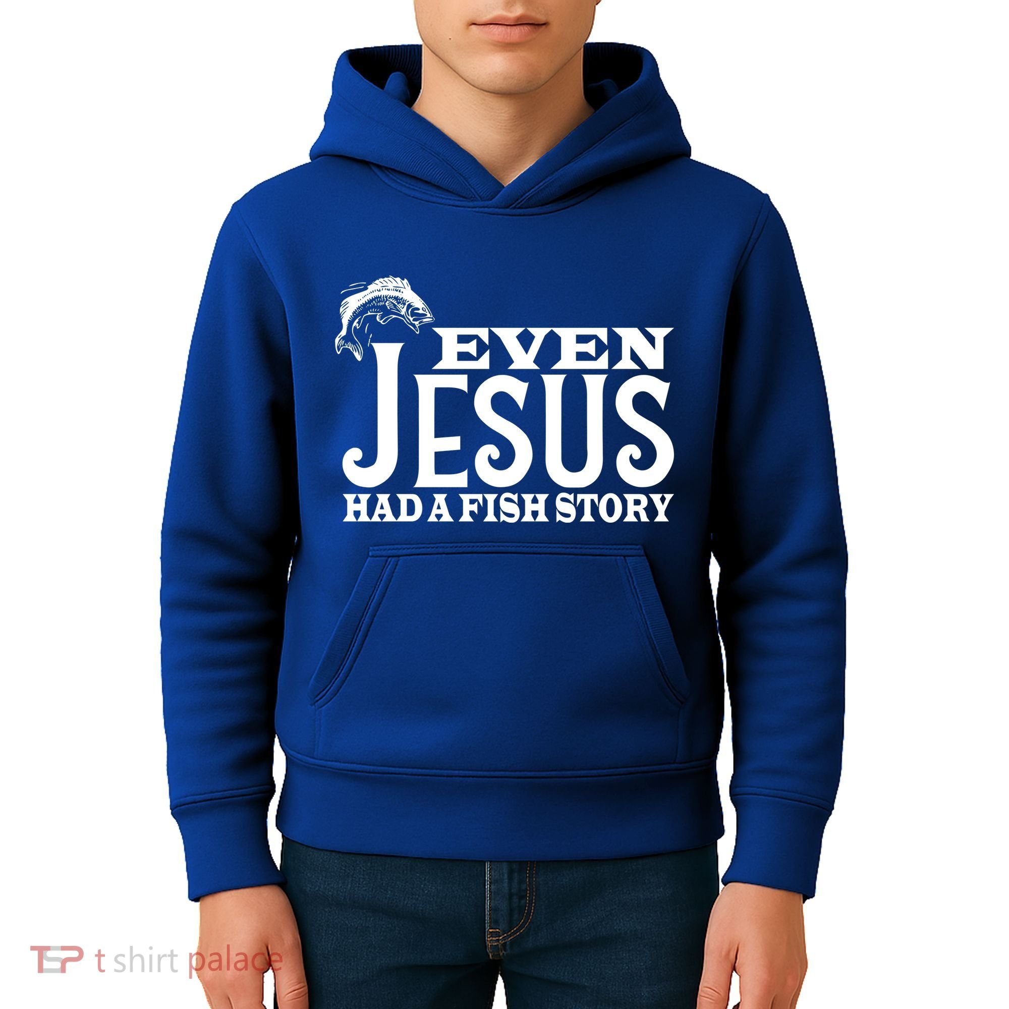 Even Jesus Had A Fish Story Kids Hoodie
