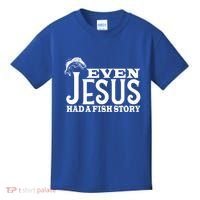 Even Jesus Had A Fish Story Kids T-Shirt thumb 0