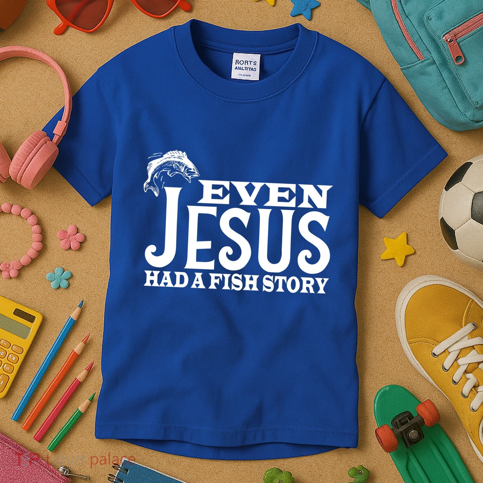 Even Jesus Had A Fish Story Kids T-Shirt