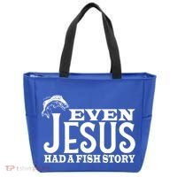Even Jesus Had A Fish Story Tote Bag thumb 0